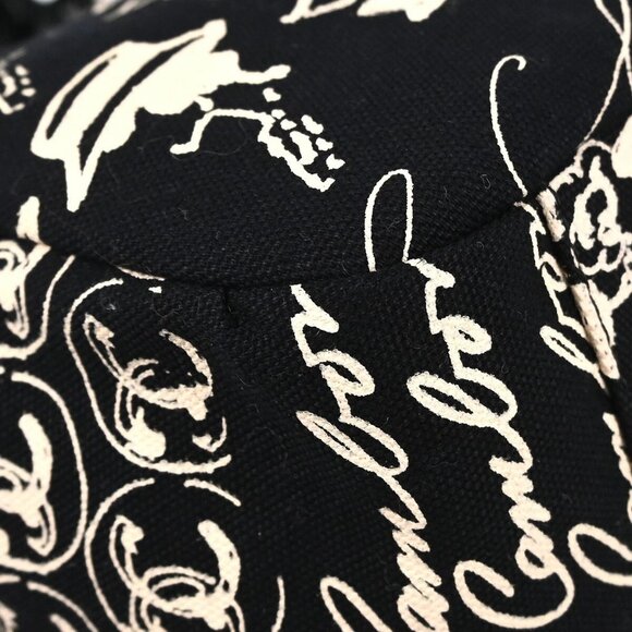 Chanel Black Canvas Chain Shoulder Bag - Picture 5 of 8